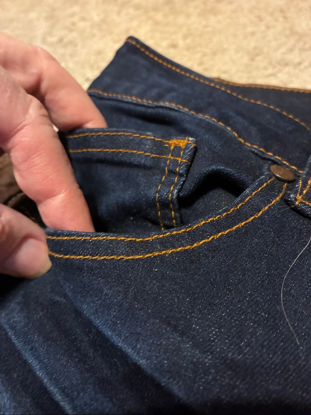 VIP Navy Ripped Skinny Jeans - Picture 4 of 14